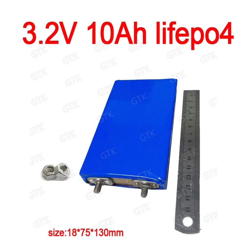 4/8pcs 3.2v 10ah lifepo4 battery 30A high rate cell aluminium case for 4s 12.8v DIY pack power 24v 8s kit | Электроника