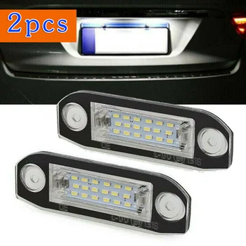 

2Pcs License Plate Light Rear White Auto 30753839 31253006 Super bright
