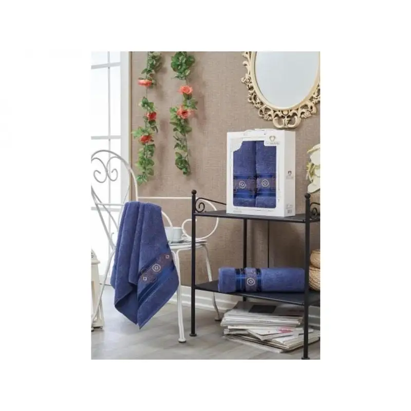 Набор полотенец TWO DOLPHINS Atlantis 2 предмета синий |