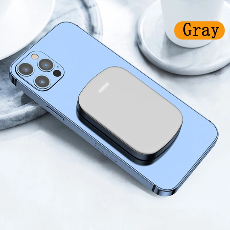 15W Ultra-Thin Magnetic Wireless Power Bank For iphone 13 12 Pro Max Xiaomi Samsung Powerbank Fast Charger Mobile Phone Battery bank power Power Bank
