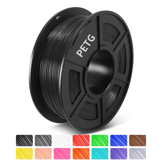 Muti-Color PLA PETG SILK Filament 1.75MM 1KG Suitable For All Types Of FDM3D Printers Accuracy Dimension +/-0.02MM VacummPacking PETG Black