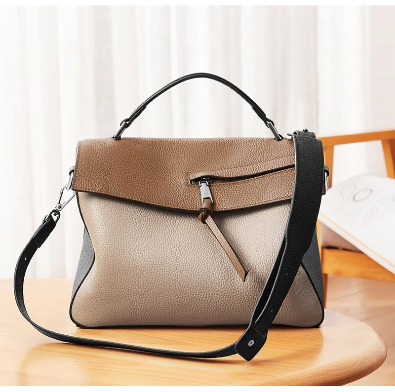 Sac à main en cuir véritable