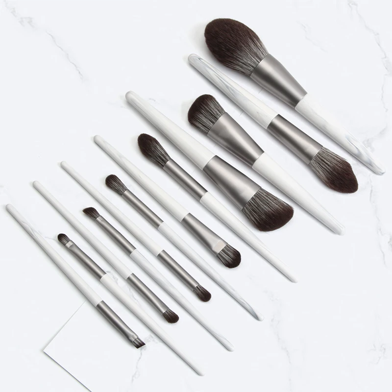 

Makeup Brushes Sets Cosmetic Foundation Loose Powder Blush Facial Make Up Brush Eye Brush for Women Wooden Handle Beauty Tools