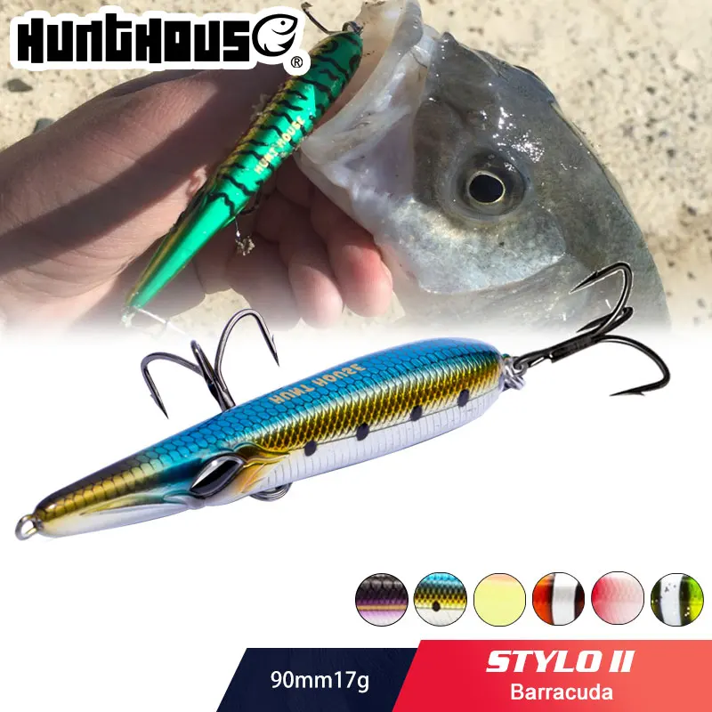 Рыболовная приманка Hunthouse stylo длинный карандаш для забрасывания Тонущая 90 мм 17 г троллинга рыба сфирана