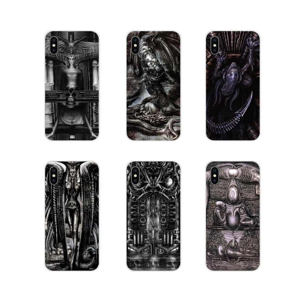 Soft Transparent Covers Alien Fan Art Ridley Scott Hr Giger For Xiaomi Redmi Note 3 4 5 6 7 8 Pro Mi Max Mix 2 2S Pocophone F1 | Мобильные