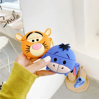 

3D Cute Cartoon Donkey Tiger Headphone Cases For Airpods 1 2 3 Pro Soft Silicone Bluetooth Earphone Protection Cover