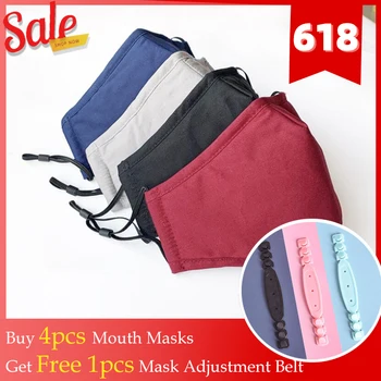 

3pcs/lot Cotton Mouth Mask Protective PM2.5 Dust Pure Color Mouth Cover Reusable Unisex Outdoor Cycling Mouth-muffle Washable