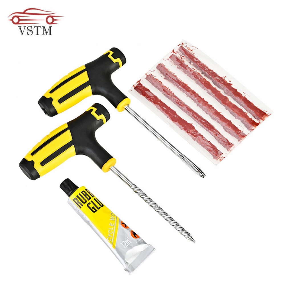 

Car Tire Repair Kit Auto Bike Car Tire Tyre Cement Tool Puncture Plug Practical Hand Tools for Car Accessories