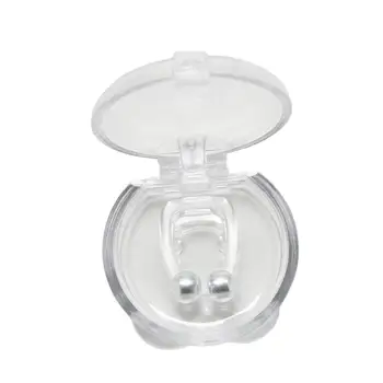 

Silicone Magnetic Anti Snore Stop Snoring Nose Clip Sleep Tray Sleeping Aid Apnea Guard Night Device with Case