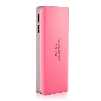

13000mah Power Bank shell External Batteries Portable Mobile Phone Backup Bank with Double USB Interface Charger Portable Power