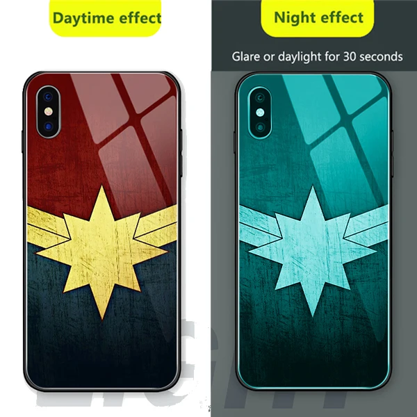19 Роскошный чехол из закаленного стекла с Бэтменом из комиксов Marvel для iPhone 11 Pro MAX XS MAX 6 7 8 6s Plus 10X Capa Coque Funda - Цвет: 19