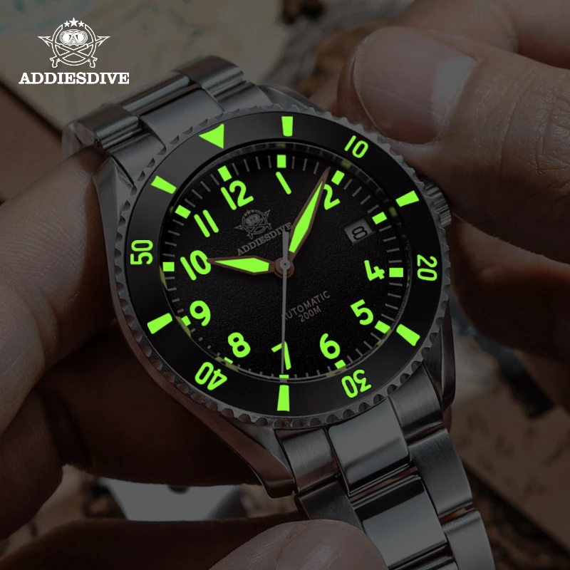 Addiesdive My H9 Watch Men Mechanical Wristwatches Nh35a Automatic Diver  Watch 200m Sapphire Crystal Luminous Mens Luxury Watch - Mechanical  Wristwatches - AliExpress