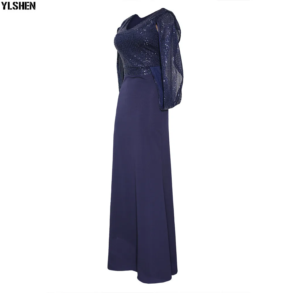 African Dresses For Women Elastic Sequins African Dress Daily Sexy Bat Sleeve Robe Party Evening Long Maxi Dress Africa Clothing 22
