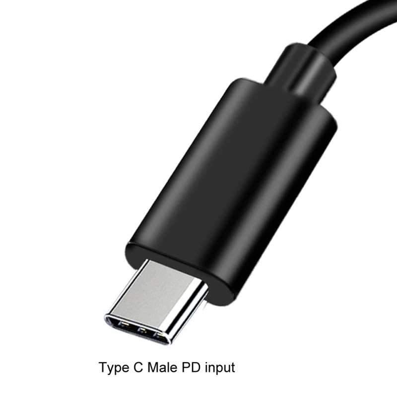 JORINDO PD Tricks 12V Fast Charge Charging Cable TypeC to 4.0*1.7 3.5*1.35 5.5*2.5 DC male plug For Router Tablet Tmall wizard