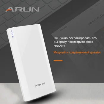 

Arun 20000mAh Power Bank with Dual USB 2.1A Fast Charging for iPhone Samsung Huawei Portable Power Bank 20000mAh, RU Warehouse