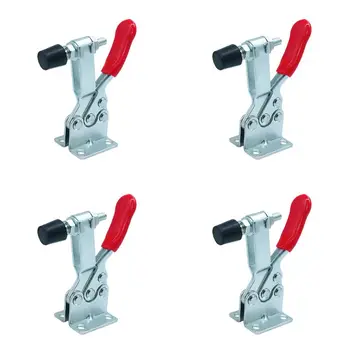 

4 pcs Holding Capacity 220lbs(100Kg) Quick Release Vertical Type GH-201b Horizontal Toggle Clamp Hand Tool Set