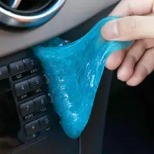 Pegamento de limpieza azul/amarillo goma Gel de sílice teclado de coche polvo suciedad limpiador práctico duradero mágico de alta calidad suave pegajoso