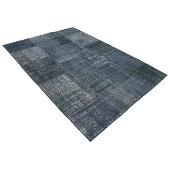 

172x240 Cm Grey Handmade Patchwork Rug-6x8 Ft