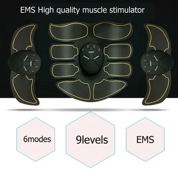

New Rechargeable Abdominal Belt Electrostimulation ABS Muscle Stimulator Hip Muscular Trainer Toner Home Gym Fitness Equipment