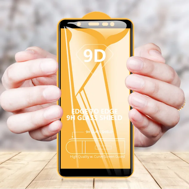 10 шт 9D закаленное стекло для samsung A710 A510 A310 A720 A520 A320 A6 A8 Plus 2018 полное покрытие экрана
