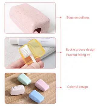 

New Hot Portable Toothbrush Cover Holder Tooth Brush Cap Case Health Germproof Travel Hiking Camping Toothbrushes Protector SMR8