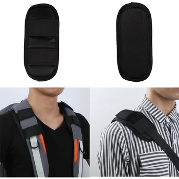 

Black Non Slip Fasteners Shoulder Strap Pads Cushions Replacement for Business Bags School Bag Backpack Rucksack Straps