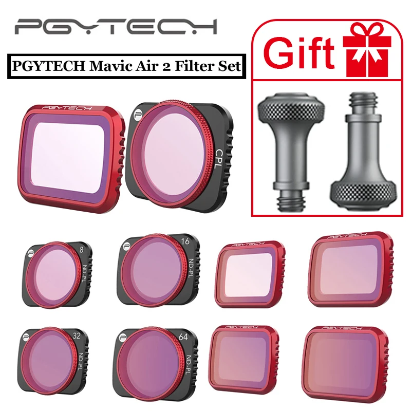 PGYTECH Ulanzi Dji Mavic Air 2 UV CPL ND NDPL 8 16 32 64 набор фильтров 1.33X анаморфный объектив Дрон
