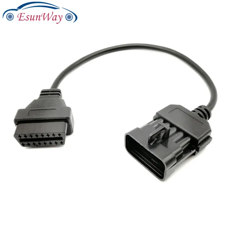 Opel 10Pin к OBDII 16Pin кабель диагностический адаптер для OPEL 10 Pin к OBD2 16Pin