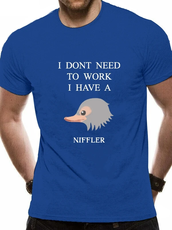 

2020 Leisure Fashion 100% cotton O-neck T-shirt de t dos homens da forma dos botÃµes do niffler das bestas