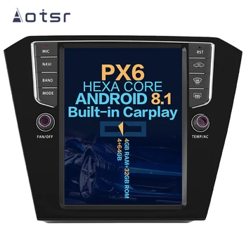 

Aotsr Tesla 10.4“ Vertical screen Android 8.1 Car DVD Multimedia player GPS Navigation For Volkswagen Magotan CC 2017+ carplay