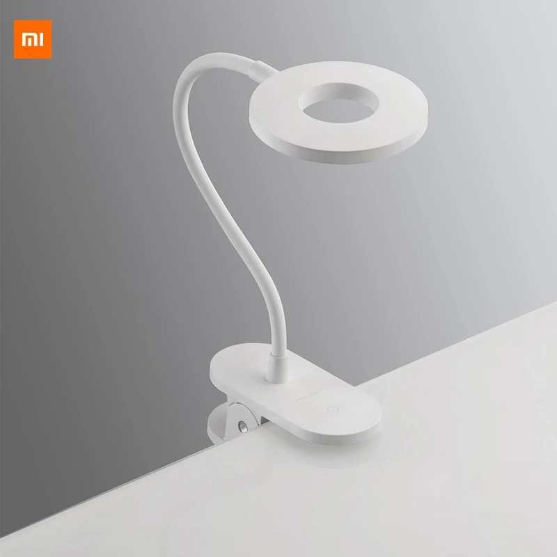 Xiaomi Mijia Yeelight зарядка струбцина для настольной лампы Белый 5 Вт трехсменный затемнение умный, компактный Регулируемый Яркость настольная лампа