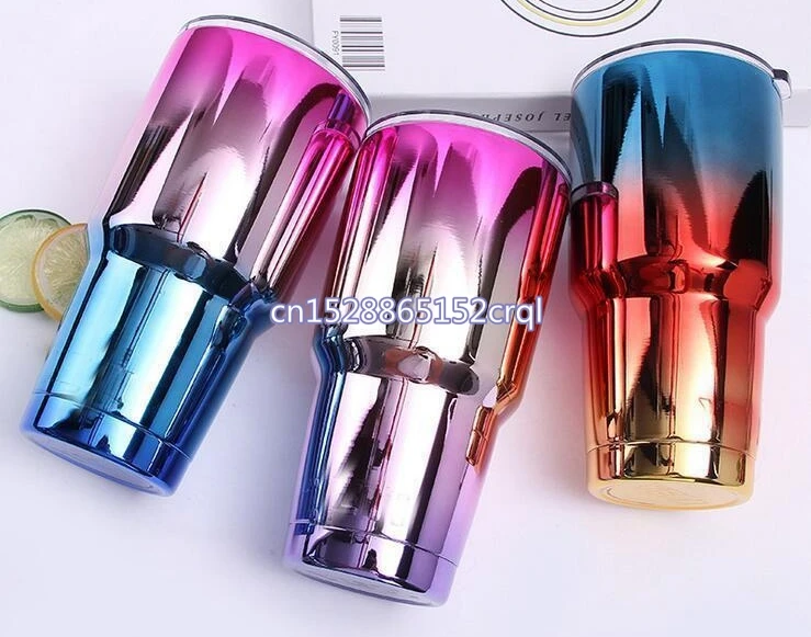 25pcs/lot Stainless Steel Tumbler 30 oz with Splash Proof Sliding Lid- Double Wall Vacuum Insulated Large Travel Coffee Mug