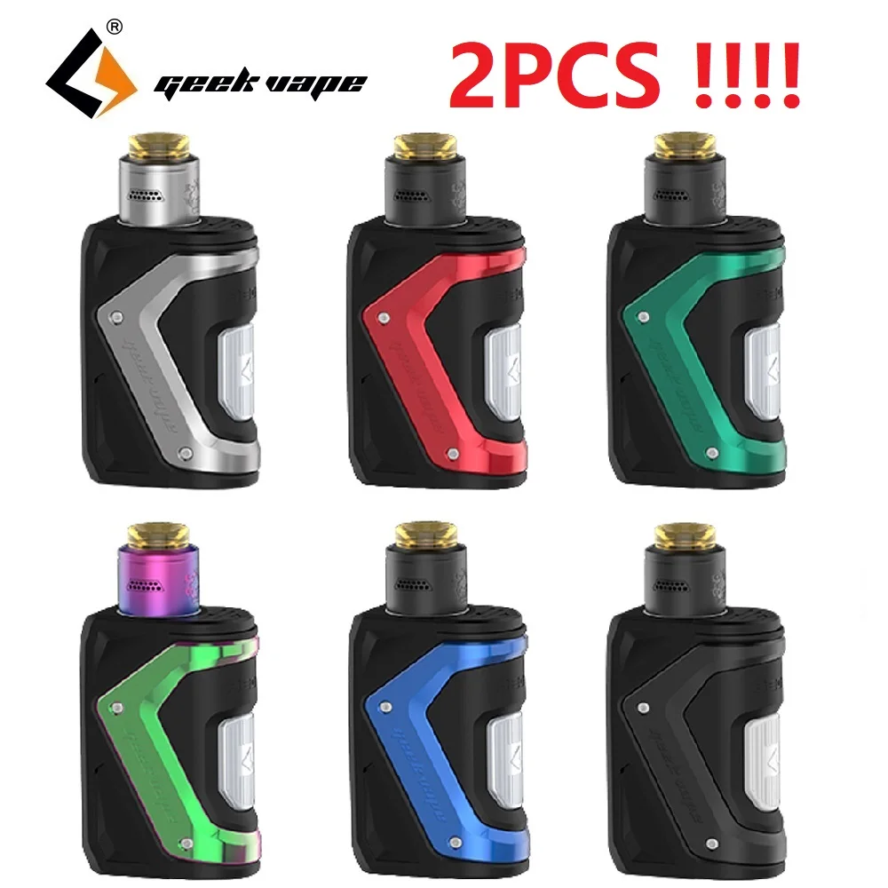 Discount  2PCS  GeekVape Aegis Squonker 100W TC Kit with Tengu RDA & 10ml Bottle Electronic cigarette Vape Ki