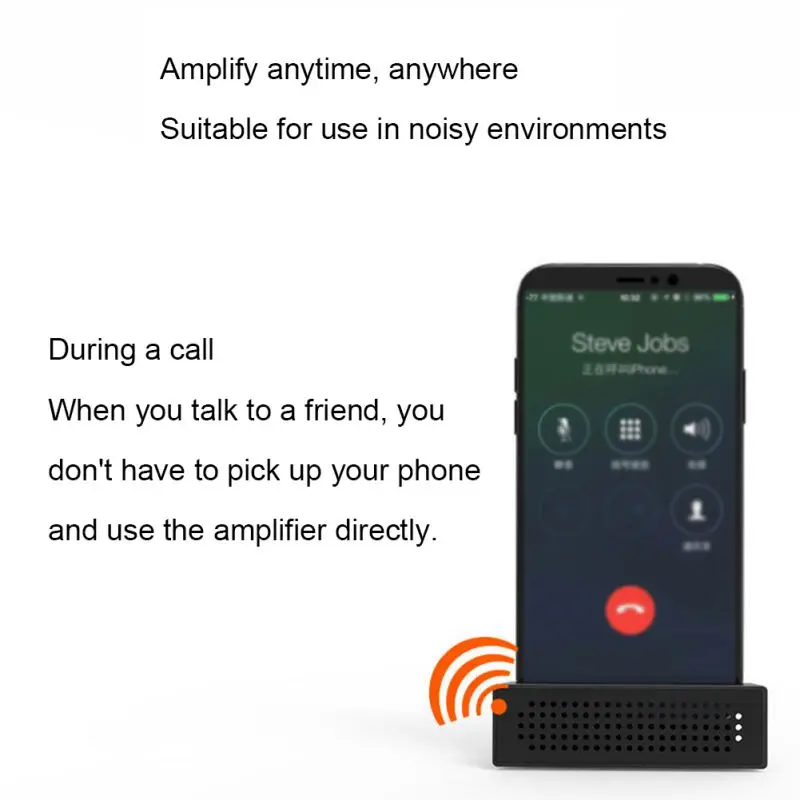 Телефон усилитель звука стенд аудио динамик Портативный смартфон настольная док-станция Колыбель для 6-10 мм толщина смартфона