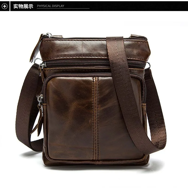 Retro canvas mannen tas heren leisure tas multi-functionele heren schouder tas in bruin zwart kleuren voor mannelijke Retro canvas mannen tas heren leisure tas multi-functionele heren schouder tas in bruin zwart kleuren voor mannelijke