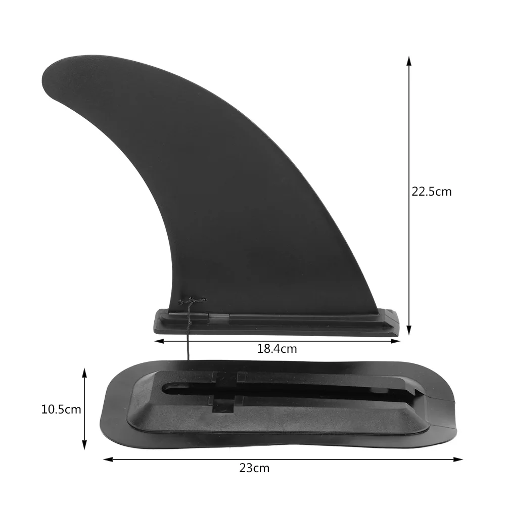 

Black Nylon Surfboard Fins Buckle Type Canoe Paddle Board Aquaplane Center Surf