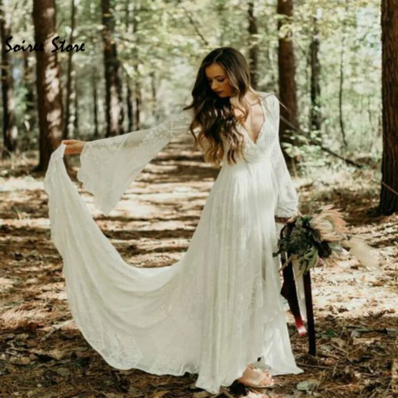 Vintage White and Purple Gothic Wedding Dresses Rustic Country Bohemain Embroidery Corset Wedding Gowns Satin Plus Size Africa cheap wedding dresses