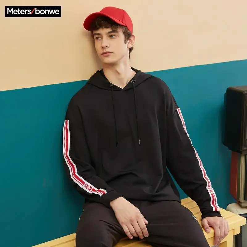 Metersbonwe Весенние новые мужские повседневные Модные трендовые толстовки с