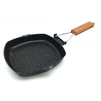 

Stone-Derived NonStick Frying Pan Coating Bottom Folding Handle Dishwasher Safe Cooking Pan