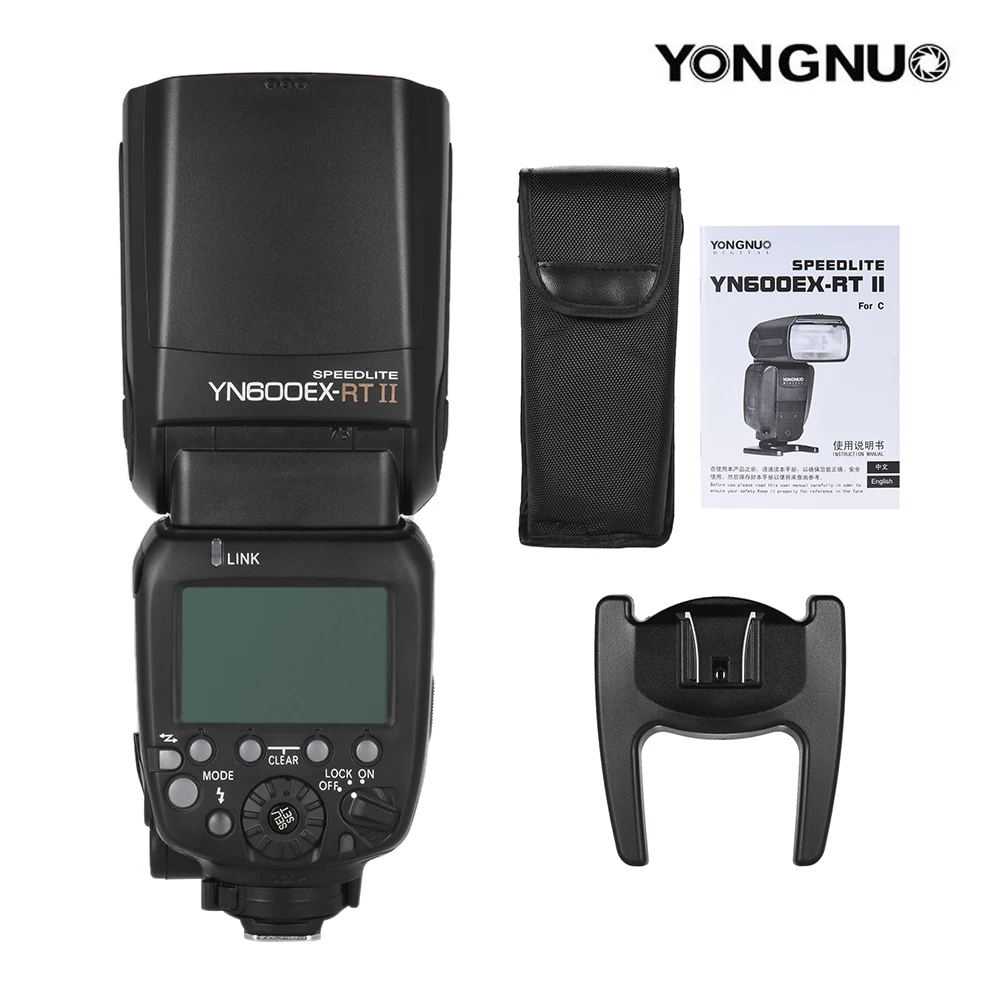 YONGNUO YN600EX-RT II 2.4G Wireless HSS 1/8000s GN60 Master Flash Speedlite for Canon Camera as 600EX-RT YN600EX RT II Speedlite