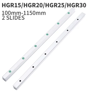 

2pc 100 -1150mm HGR15 HGR20 HGR25 HGR30 Square Linear Guide Rail for HIWIN Slide Block Carriages HGH20CA CNC Router Engraving