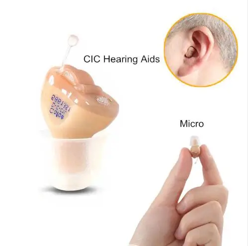Мини-устройство внутриканальный слуховой аппарат невидимые слуховые аппараты внутри внутреннего уха для пожилых наушников FDA/CE Невидимый усилитель звука