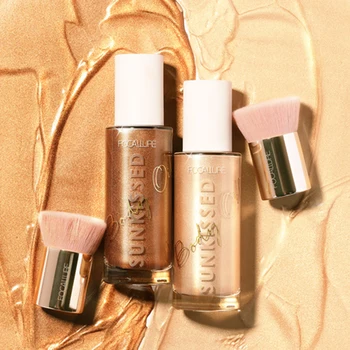 

60ML For FOCALLURE 3-color Face Lip Body Highlighting Repair Liquid Highlighter Liquid Body Brightening Liquid Foundation