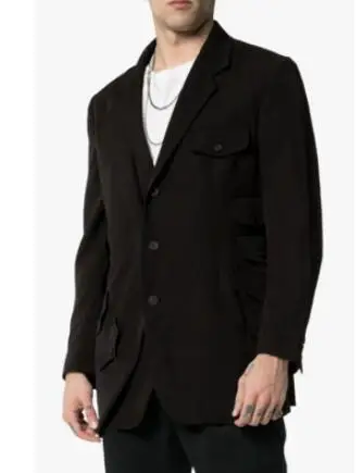 XS-5XL новая мужская одежда GD свободный поддельный костюм из двух частей пиджак мульти-карман повседневный парикмахер формальное платье размера плюс костюмы