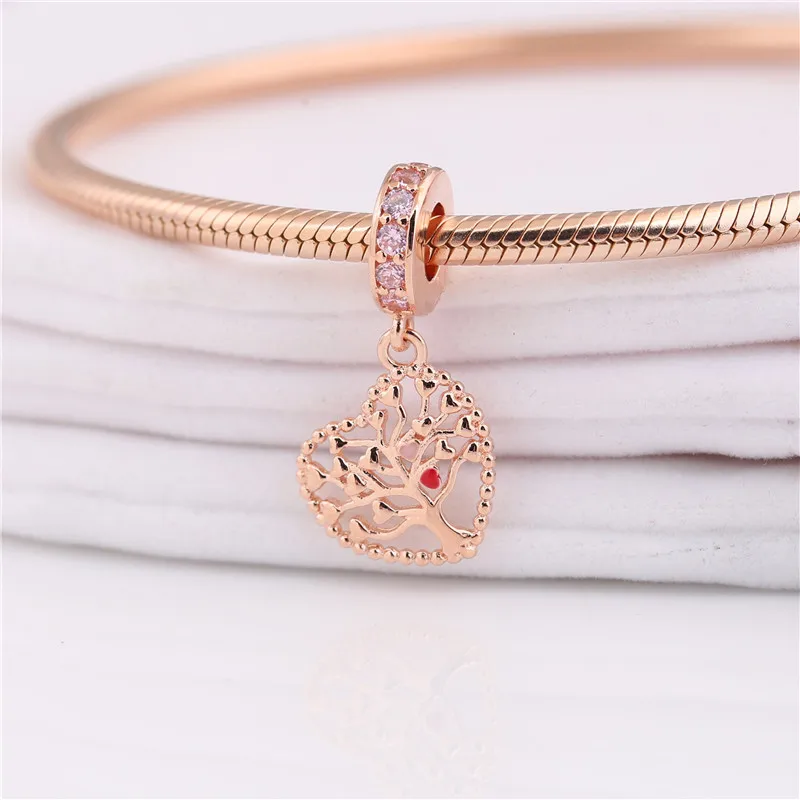 New 925 Sterling Silver Pendant Love tree charm for girls' snake chains Single pendant without bracelet | Украшения и