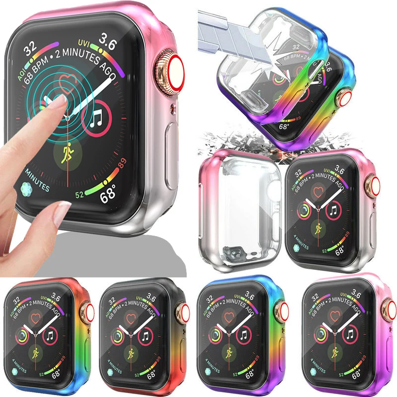 Защитный чехол из ТПУ для Apple Watch Series 5 4 3 2 1 рамка идеальный бампер IWatch 38 40 42 44 мм |