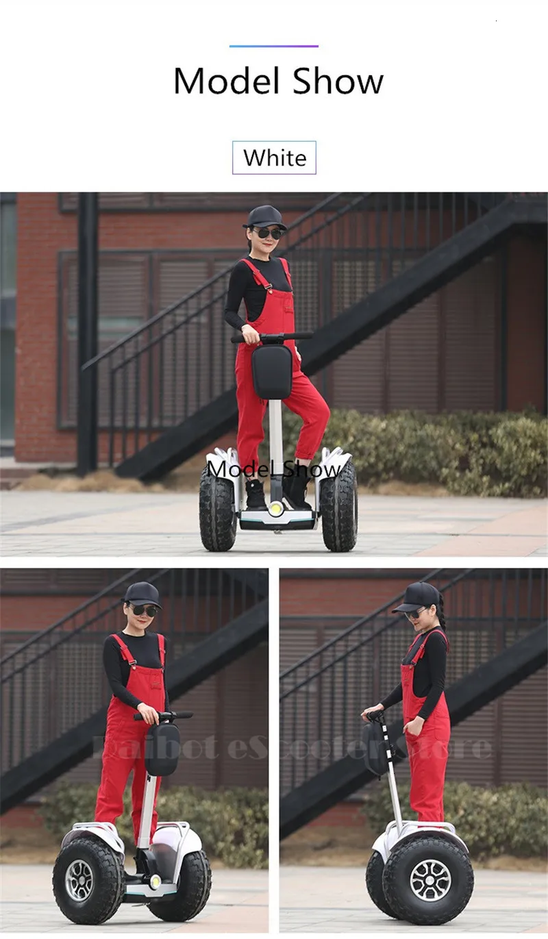 Daibot 2Wheeled Electric Scooter Self Balancing Scooters Samsung Battery 2400W Big Tires Adults Off Road Hoverbard APPBluetooth (3)