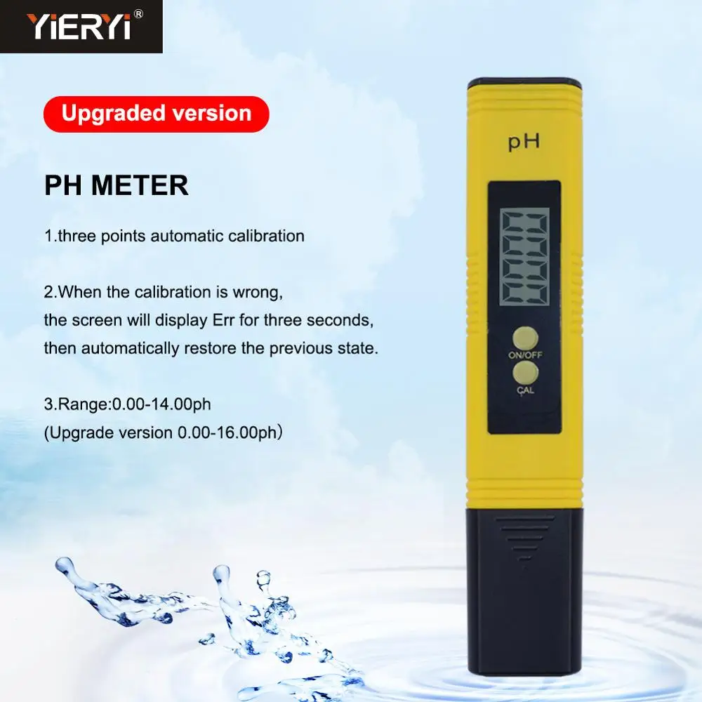 Yieryi PH 2 Новый портативный ЖК цифровой рН метр ручка для тестера точность 0 01