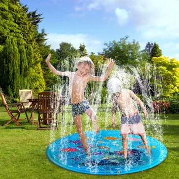

170cm Outdoor Lawn Beach Sea Animal Inflatable Water Spray Kids Sprinkler Play Pad Mat Water Games Beach Cushion Toy dropship