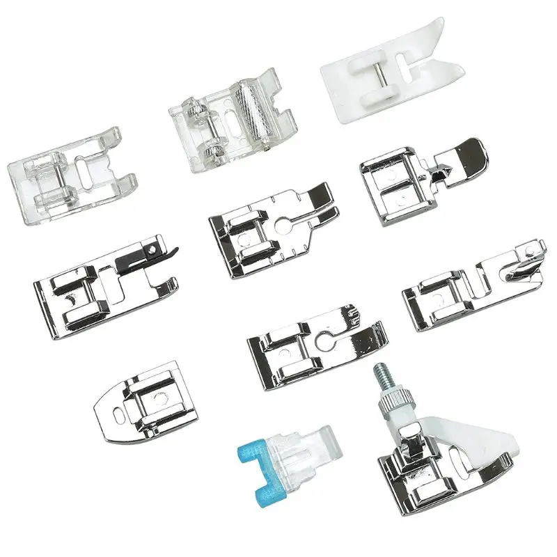 11pcs Mini Multifunction Sewing Machine Presser Foot Spare Parts Accessories